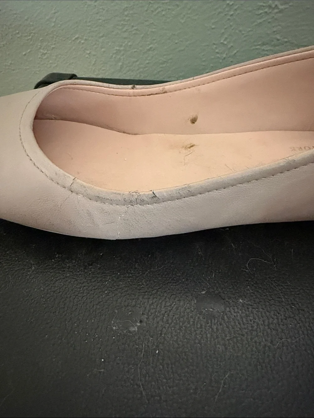 kate spade Pale Pink Leather Ballet Flats